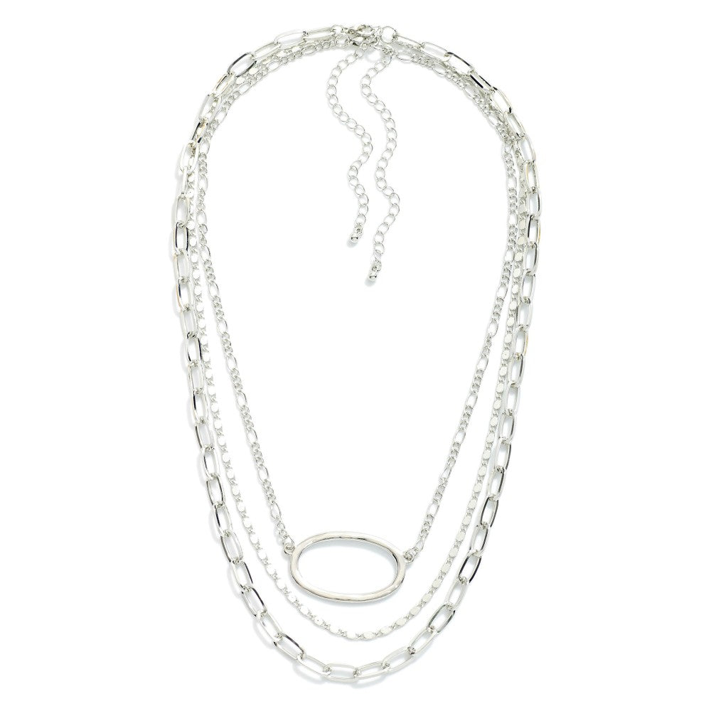 Elegant Oval Stack Necklace