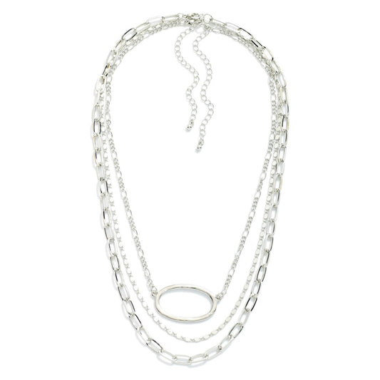 Elegant Oval Stack Necklace