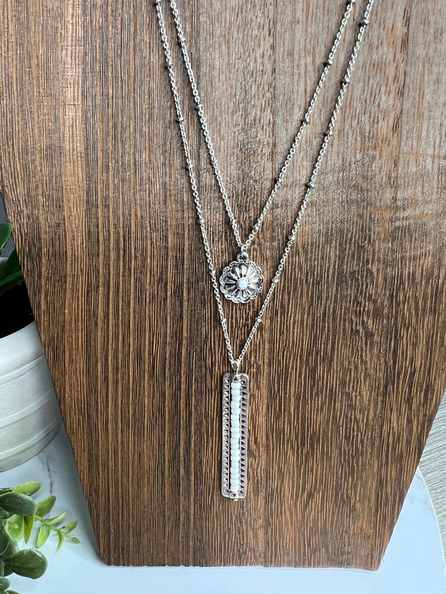 Boho Silver Necklace